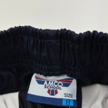 Load image into Gallery viewer, Boys Amco School, navy cotton school cargo shorts, elasticated, NEW, size 8,  