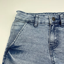 Load image into Gallery viewer, Boys Breakers, blue stretch denim shorts, adjustable, FUC, size 8,  
