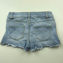 Load image into Gallery viewer, Girls Breakers, blue stretch denim shorts, adjustable, FUC, size 4,  