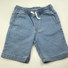 Load image into Gallery viewer, Boys Anko, blue stretch denim shorts, elasticated, GUC, size 9,  
