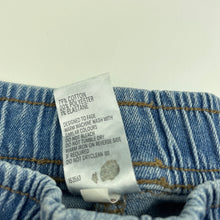 Load image into Gallery viewer, Boys Anko, blue stretch denim shorts, elasticated, GUC, size 9,  