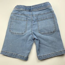 Load image into Gallery viewer, Boys Anko, blue stretch denim shorts, elasticated, GUC, size 9,  