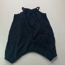 Load image into Gallery viewer, Girls Baby Berry, black cotton summer romper, flowers, EUC, size 00,  