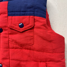 Load image into Gallery viewer, Boys Target, red &amp; navy vest / sleeveless jacket, EUC, size 00,  