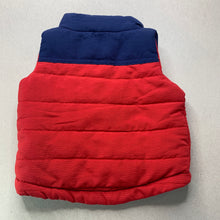 Load image into Gallery viewer, Boys Target, red &amp; navy vest / sleeveless jacket, EUC, size 00,  