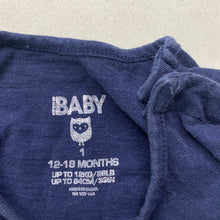 Load image into Gallery viewer, Girls Cotton On, navy cotton t-shirt / top, dad, GUC, size 1,  