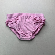 Load image into Gallery viewer, Girls Tiny Little Wonders, pink ruffle bloomers / nappy cover, FUC, size 1,  