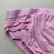 Load image into Gallery viewer, Girls Tiny Little Wonders, pink ruffle bloomers / nappy cover, FUC, size 1,  