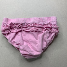Load image into Gallery viewer, Girls Tiny Little Wonders, pink ruffle bloomers / nappy cover, FUC, size 1,  