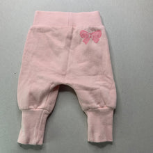 Load image into Gallery viewer, Girls Lonsdale, pink fleece lined casual pants, elasticated, FUC, size 000,  