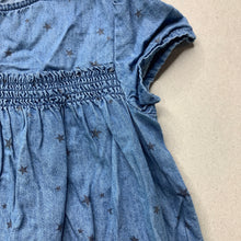 Load image into Gallery viewer, Girls Target, chambray cotton casual dress, FUC, size 1, L: 42cm