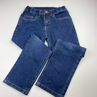 Boys Clothing & Co, blue denim jeans, adjustable, Inside leg: 53.5cm, GUC, size 7,  