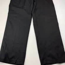 Load image into Gallery viewer, Boys Bare &amp; Ley, black school pants, elasticated, Inside leg: 65cm, EUC, size 14,  