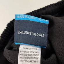 Load image into Gallery viewer, Boys Bare &amp; Ley, black school pants, elasticated, Inside leg: 65cm, EUC, size 14,  