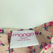 Load image into Gallery viewer, Girls Mango, lightweight floral cotton ruffle top, FUC, size 5,  
