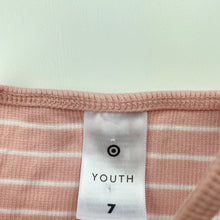 Load image into Gallery viewer, Girls Target, striped stretchy crop top, EUC, size 7,  