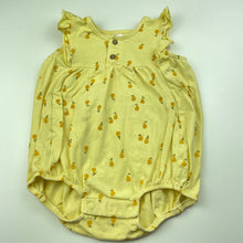 Load image into Gallery viewer, Girls Baby Berry, yellow stretchy romper, FUC, size 1,  
