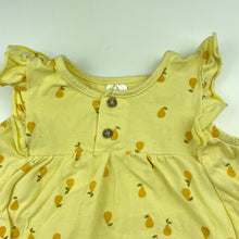 Load image into Gallery viewer, Girls Baby Berry, yellow stretchy romper, FUC, size 1,  