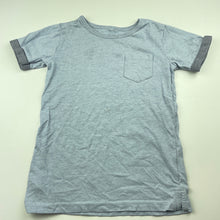 Load image into Gallery viewer, Boys Anko, blue marle t-shirt / top, marks on front, FUC, size 5,  
