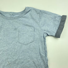 Load image into Gallery viewer, Boys Anko, blue marle t-shirt / top, marks on front, FUC, size 5,  