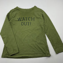 Load image into Gallery viewer, Boys Anko, khaki long sleeve cotton t-shirt / top, FUC, size 6,  