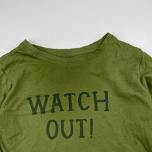 Load image into Gallery viewer, Boys Anko, khaki long sleeve cotton t-shirt / top, FUC, size 6,  