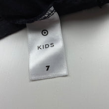 Load image into Gallery viewer, Boys Target, black cotton t-shirt / top, beach, GUC, size 7,  