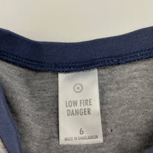 Load image into Gallery viewer, Boys Target, pyjama t-shirt / top, football, GUC, size 6,  