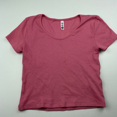 Girls KID, organic cotton blend stretchy t-shirt / top, FUC, size 12,  