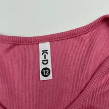 Load image into Gallery viewer, Girls KID, organic cotton blend stretchy t-shirt / top, FUC, size 12,  