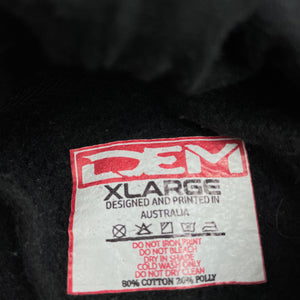 Girls DEM, black fleece lined hoodie sweater, armpit to armpit: 42cm, GUC, size 10,  