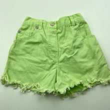 Load image into Gallery viewer, Girls Target, green cotton shorts, elasticated, EUC, size 4,  