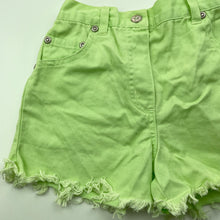 Load image into Gallery viewer, Girls Target, green cotton shorts, elasticated, EUC, size 4,  