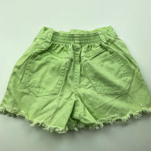 Load image into Gallery viewer, Girls Target, green cotton shorts, elasticated, EUC, size 4,  