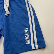 Load image into Gallery viewer, Boys KID, blue cotton shorts, elasticated, FUC, size 6,  