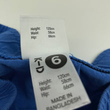 Load image into Gallery viewer, Boys KID, blue cotton shorts, elasticated, FUC, size 6,  