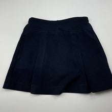Load image into Gallery viewer, Girls SPARTAN, navy sports skirt, built-in shorts, elasticated, GUC, size 8,  