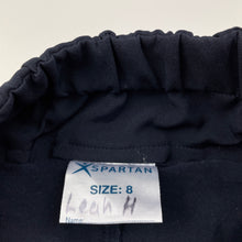 Load image into Gallery viewer, Girls SPARTAN, navy sports skirt, built-in shorts, elasticated, GUC, size 8,  