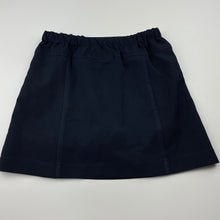 Load image into Gallery viewer, Girls SPARTAN, navy sports skirt, built-in shorts, elasticated, GUC, size 8,  
