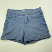 Load image into Gallery viewer, Girls Target, blue stretchy shorts, elasticated, GUC, size 6,  
