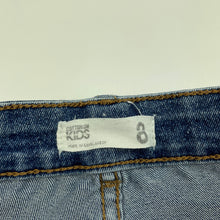 Load image into Gallery viewer, Boys Cotton On, stretch denim jean shorts, adjustable, GUC, size 8,  