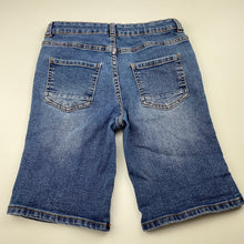 Load image into Gallery viewer, Boys Cotton On, stretch denim jean shorts, adjustable, GUC, size 8,  