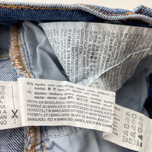 Load image into Gallery viewer, Girls Zara, blue stretch denim shorts, adjustable, EUC, size 10,  