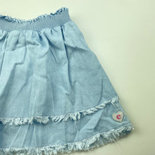 Load image into Gallery viewer, Girls Eve&#39;s Sister, blue lyocell skirt, elasticated, EUC, size 4,  
