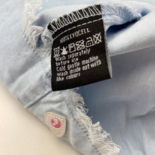 Load image into Gallery viewer, Girls Eve&#39;s Sister, blue lyocell skirt, elasticated, EUC, size 4,  