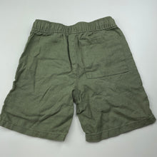 Load image into Gallery viewer, Boys Anko, khaki linen shorts, elasticated, EUC, size 8,  