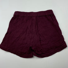 Load image into Gallery viewer, Girls Anko, crinkle cotton shorts, elasticated, GUC, size 8,  