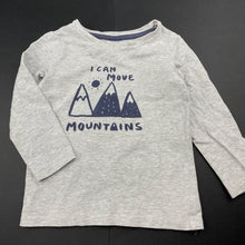 Load image into Gallery viewer, Boys Target, grey long sleeve t-shirt / top, FUC, size 1,  