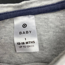 Load image into Gallery viewer, Boys Target, grey long sleeve t-shirt / top, FUC, size 1,  