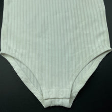 Load image into Gallery viewer, Girls Anko, white ribbed bodysuit, EUC, size 7,  